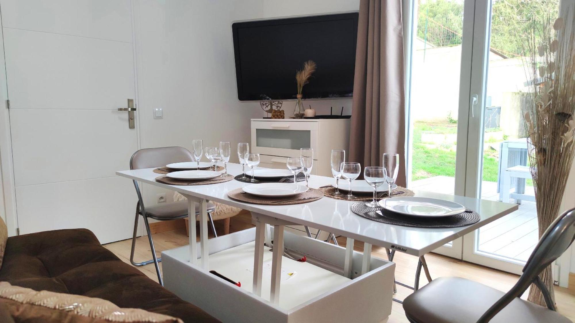 The Little Oak - Tiny House With Bed On Mezzanine & Terrace - From 1 To 4 P Disney, Paris & Cdg Pomponne 외부 사진