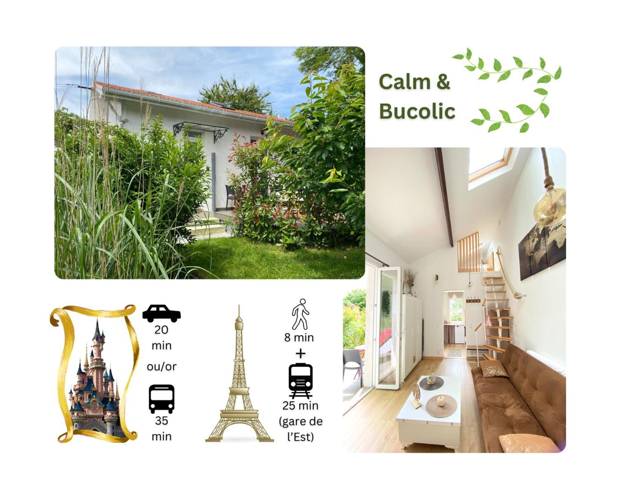 The Little Oak - Tiny House With Bed On Mezzanine & Terrace - From 1 To 4 P Disney, Paris & Cdg Pomponne 외부 사진